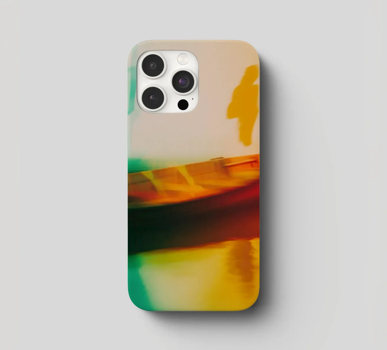 Schatten und Reflexionen eines Neonschiffs iPhone Hülle von Le Flou