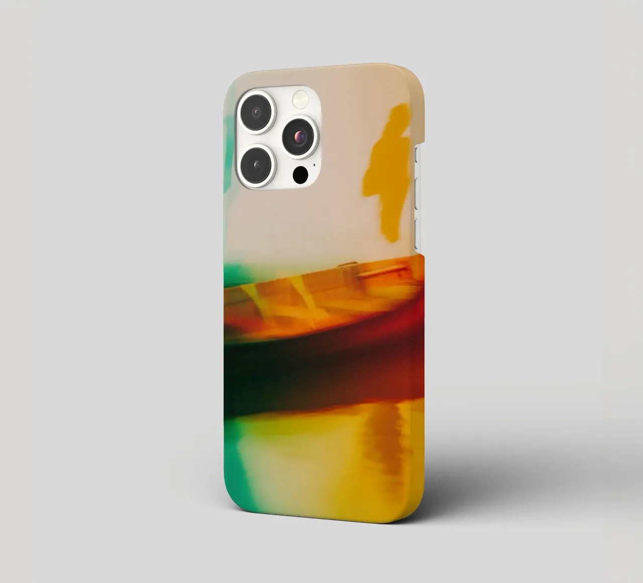 Schatten und Reflexionen eines Neonschiffs iPhone Hülle von Le Flou