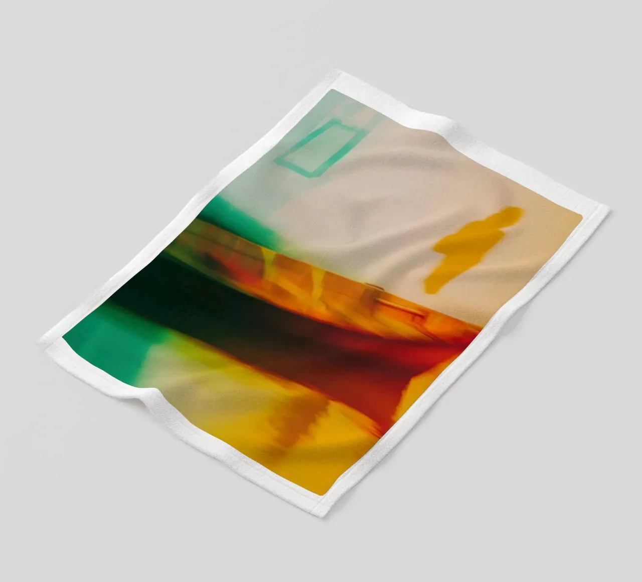 Schaduwen en reflecties van een neonboot fleecedeken van Le Flou