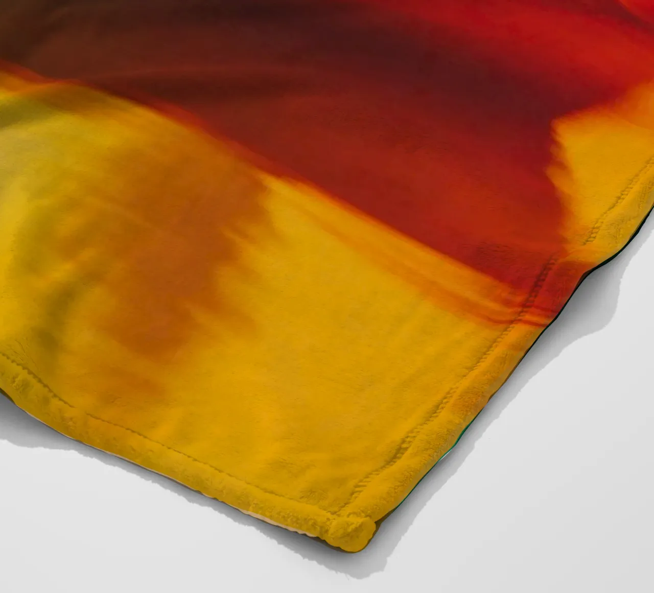 Schaduwen en reflecties van een neonboot fleecedeken van Le Flou