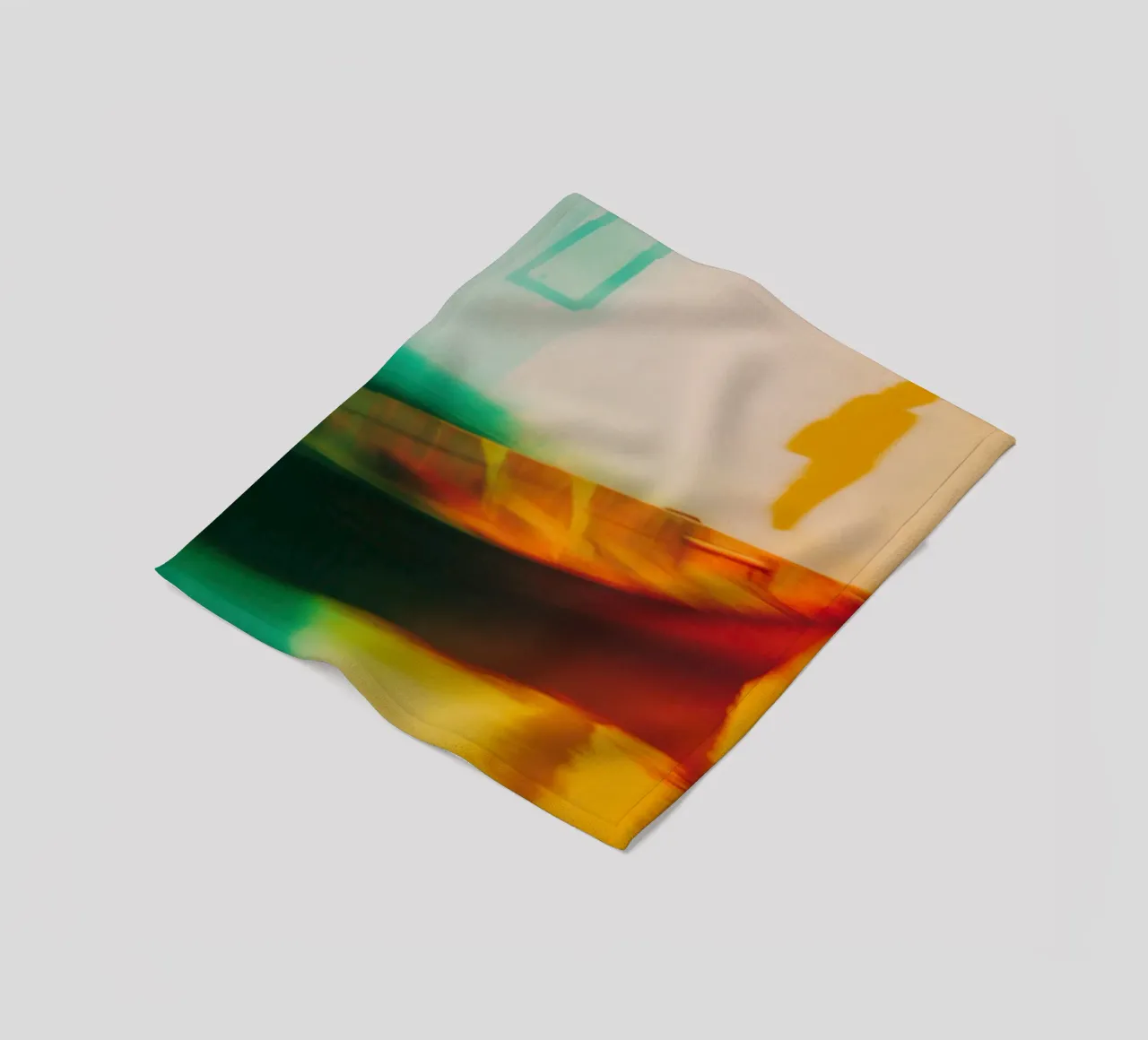 Schaduwen en reflecties van een neonboot fleecedeken van Le Flou