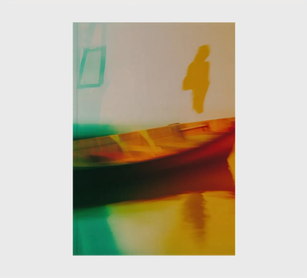 Shadows and reflections of a neon boat notebook by Le Flou