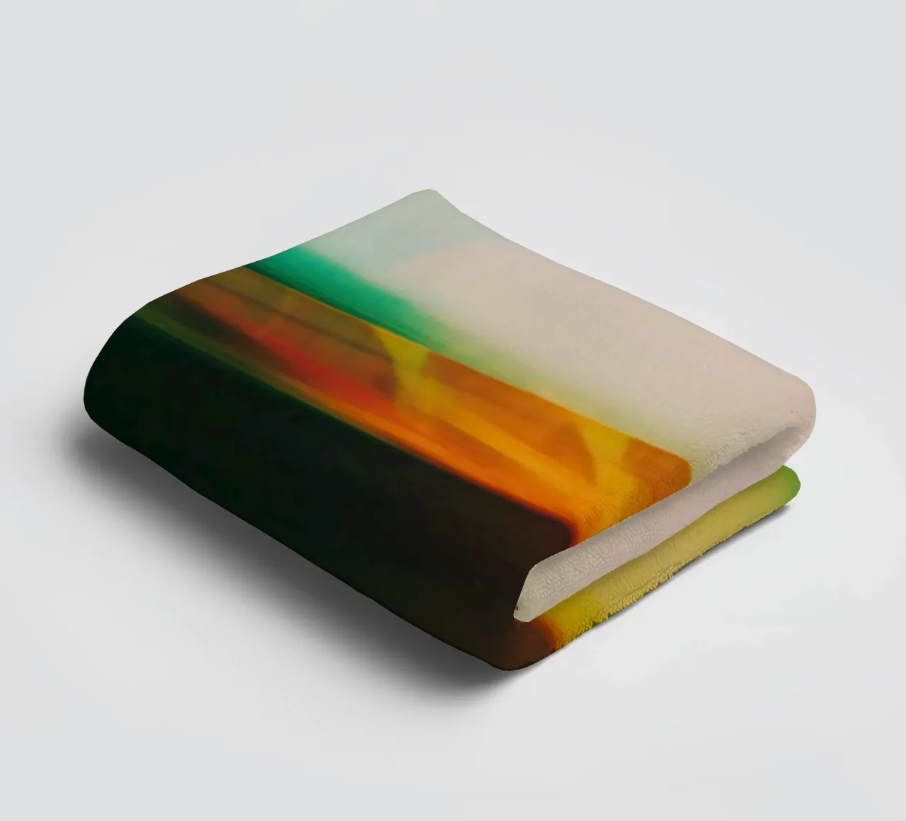 Schaduwen en reflecties van een neonboot badhanddoek van Le Flou