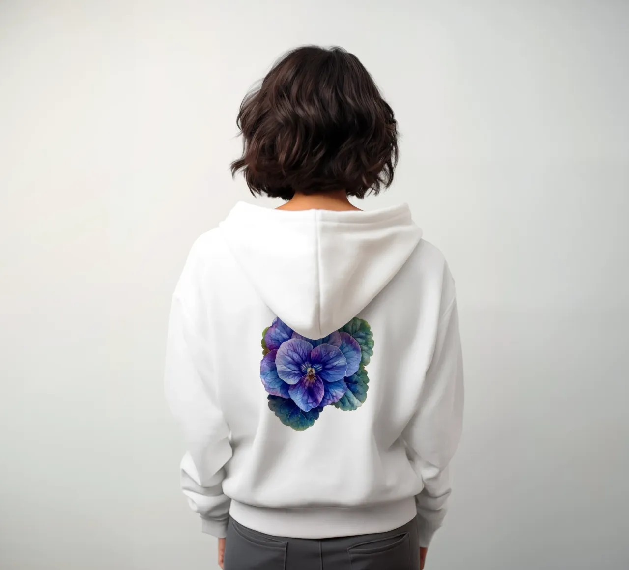 Fiore di violetta africana 4 felpa con cappuccio da Bold Blooms