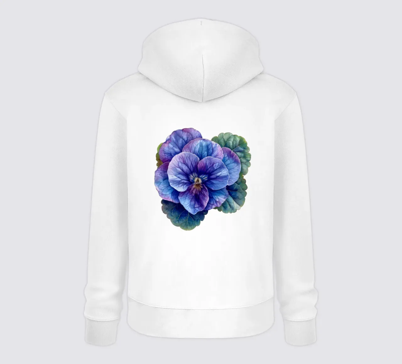Fiore di violetta africana 4 felpa con cappuccio da Bold Blooms