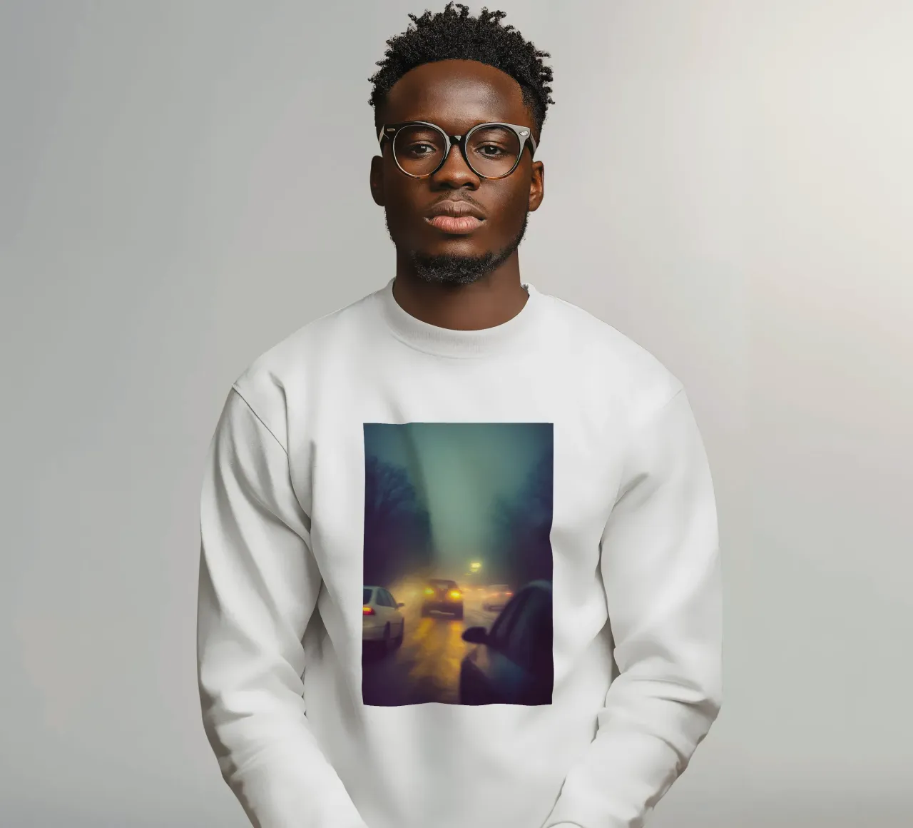 Atmosfera nebbiosa sulla strada felpa da Le Flou