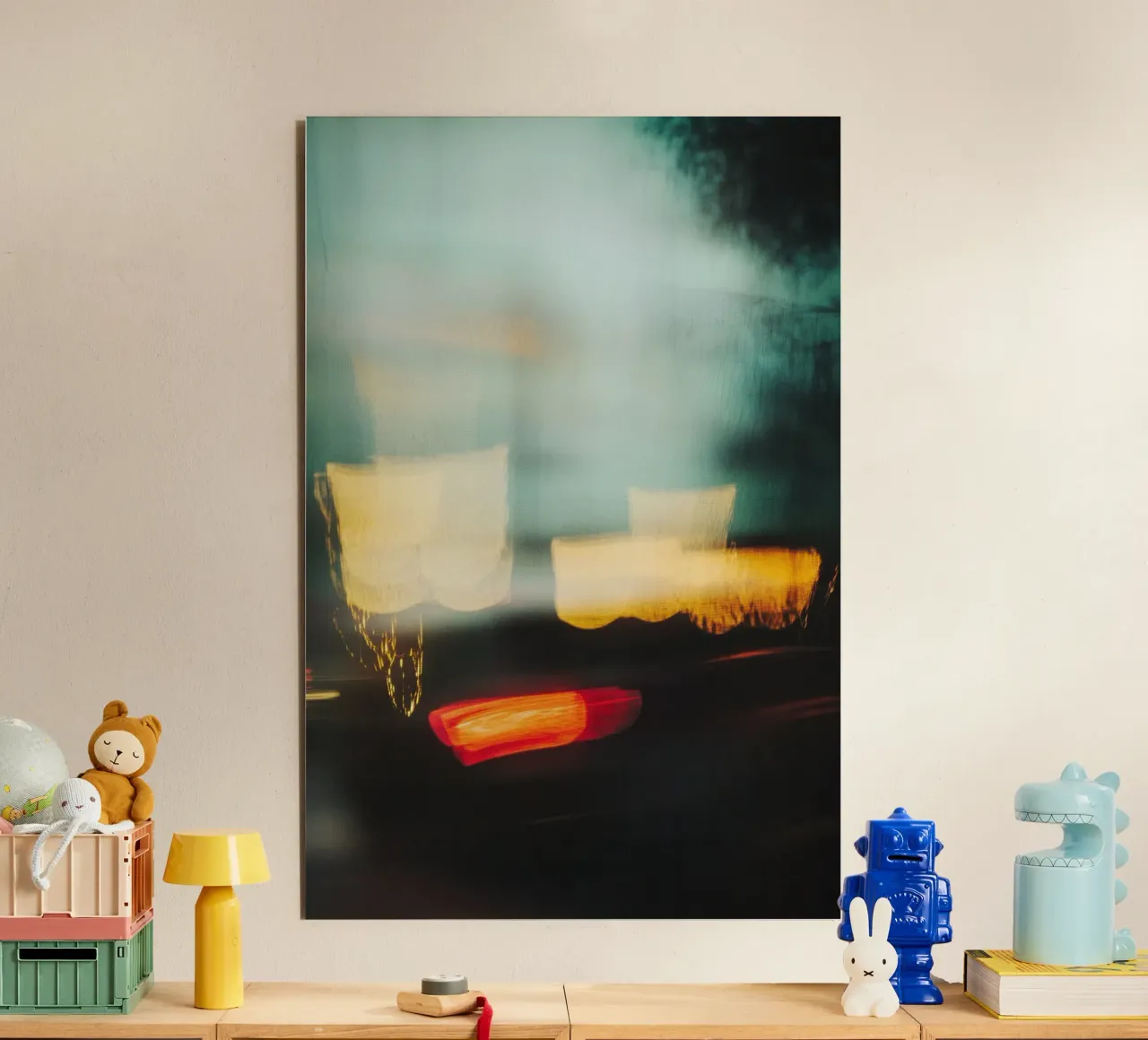 The fleeting lights of a busy street forex plate by Le Flou