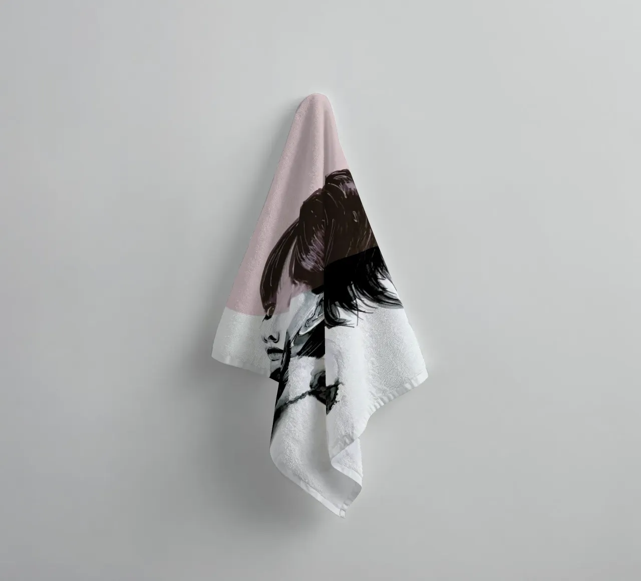 Cat Lady towel by Mathilde Olsen