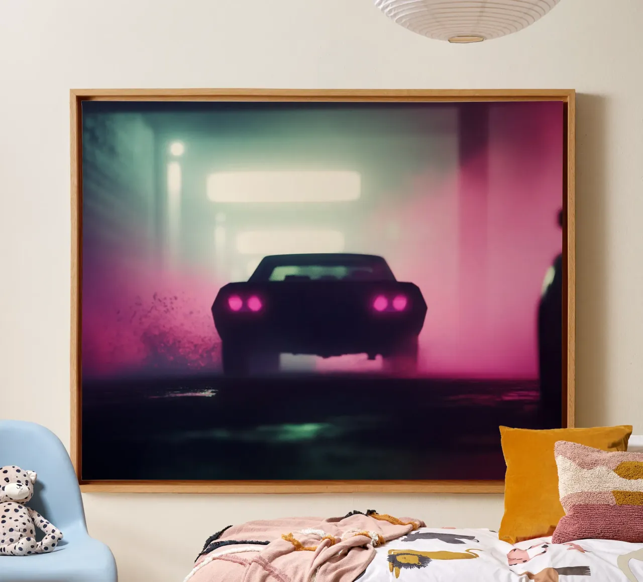 Urban transience and abstract light canvas by Le Flou