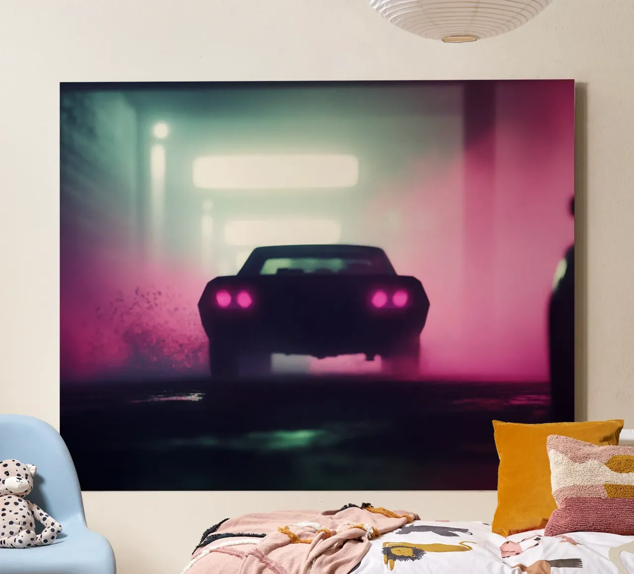 Urban transience and abstract light canvas by Le Flou