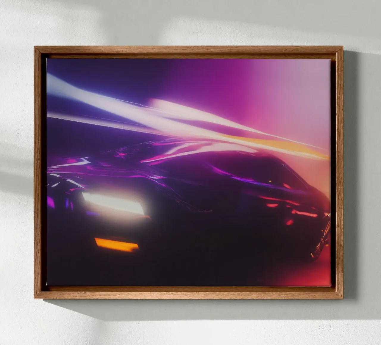 De opwindende energie van een futuristische nacht canvas met Baklijst van Le Flou