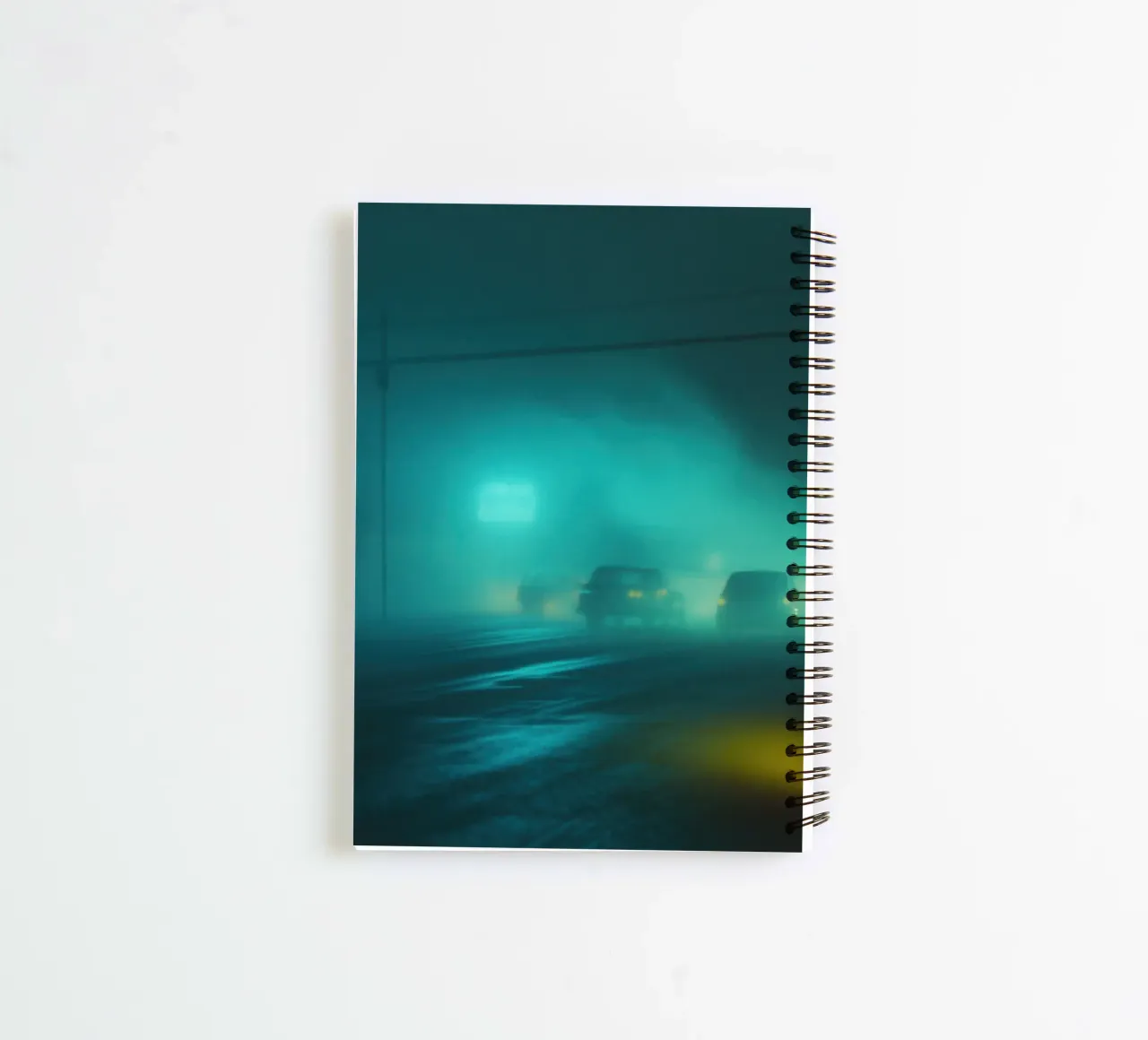 Electric Fog: A Mysterious Night in the City spiral notebook by Le Flou