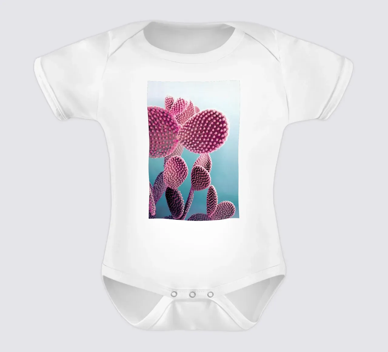 Cactus body neonato maniche corte da cafelab