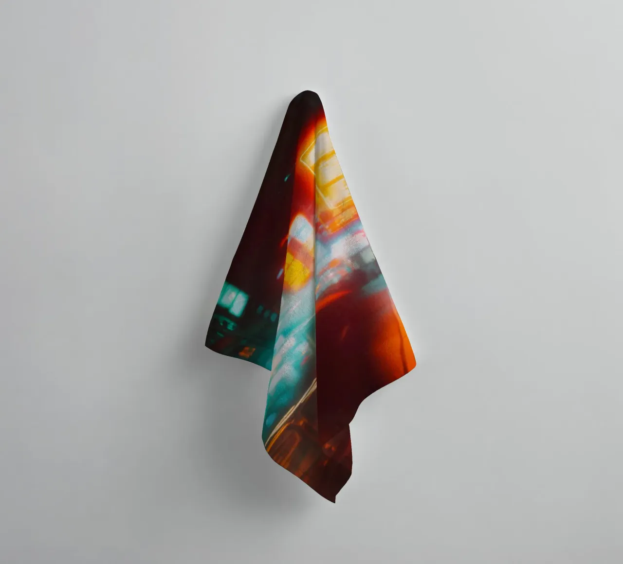 Nuits Électriques: Urban Effervescence towel by Le Flou