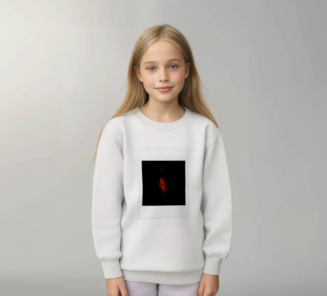 Noir et Rouge 01 felpa bambino da Lou Garoup