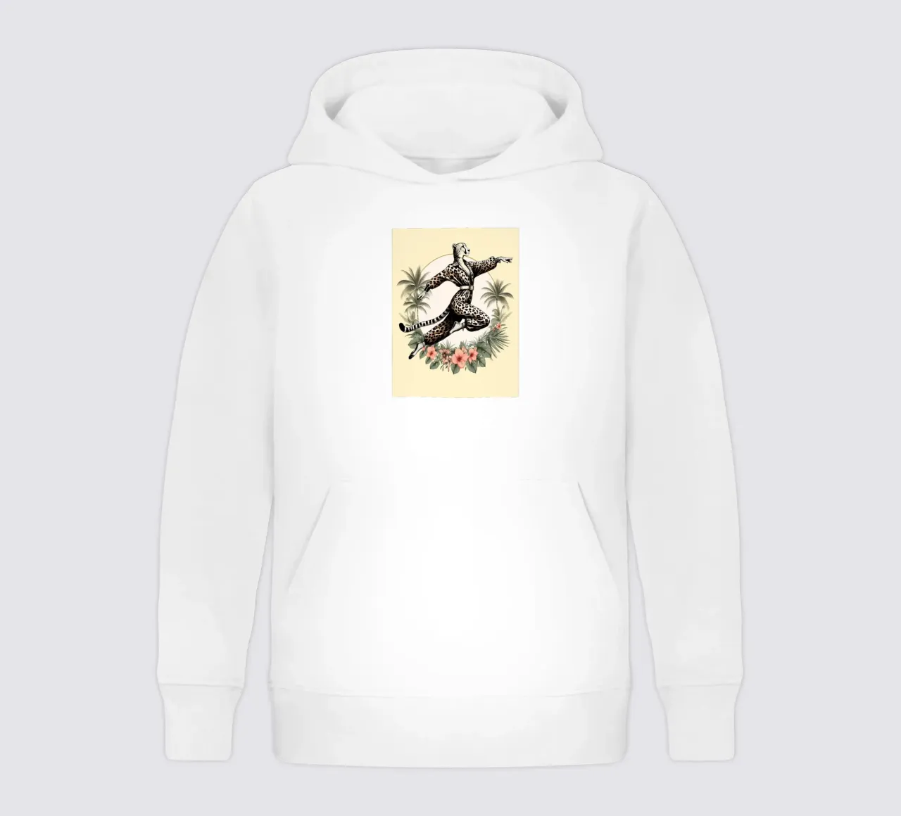 Ghepardo combattente di Kung Fu felpa bambino con cappuccio da ARTOMATIC