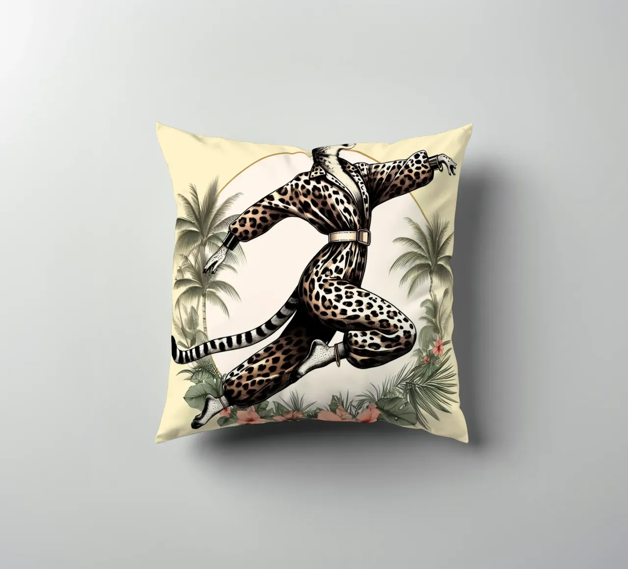 Ghepardo combattente di Kung Fu cuscino da ARTOMATIC