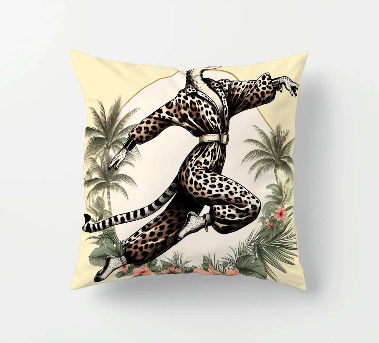 Ghepardo combattente di Kung Fu cuscino da ARTOMATIC