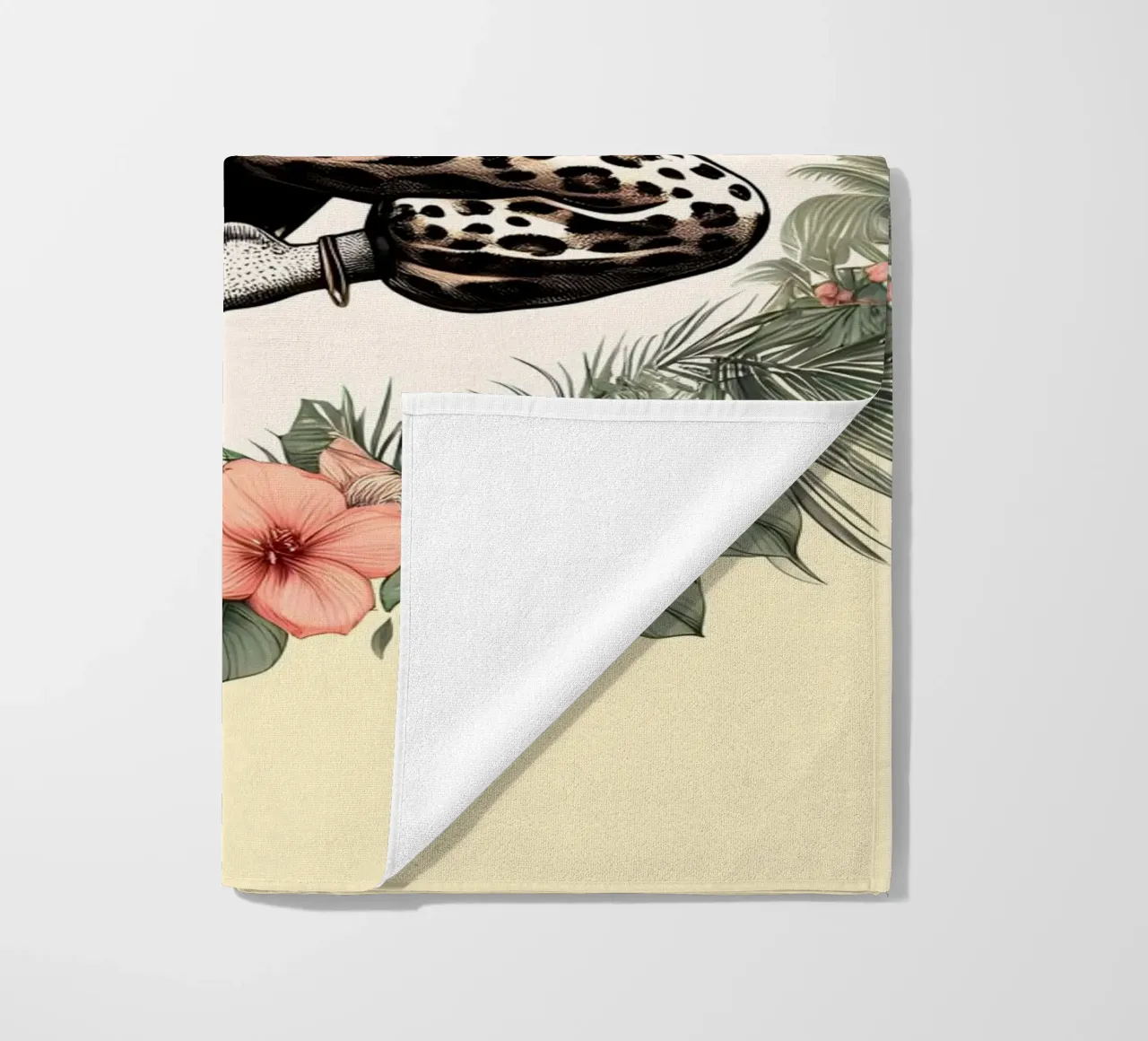 Ghepardo combattente di Kung Fu telo mare da ARTOMATIC