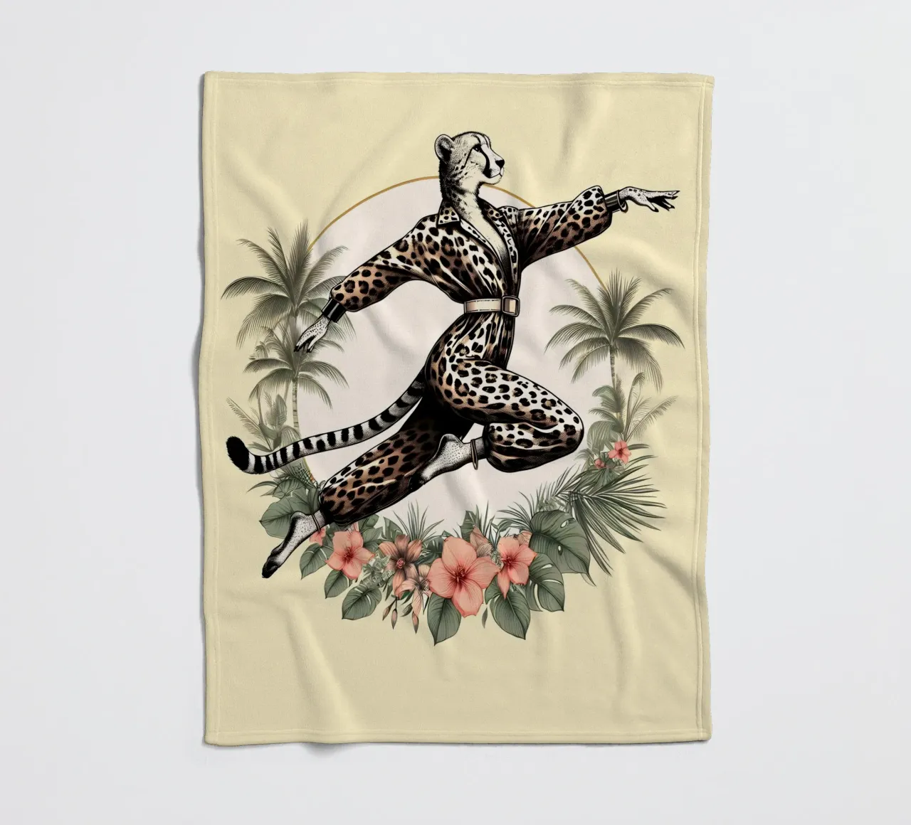 Ghepardo combattente di Kung Fu coperta in pile da ARTOMATIC