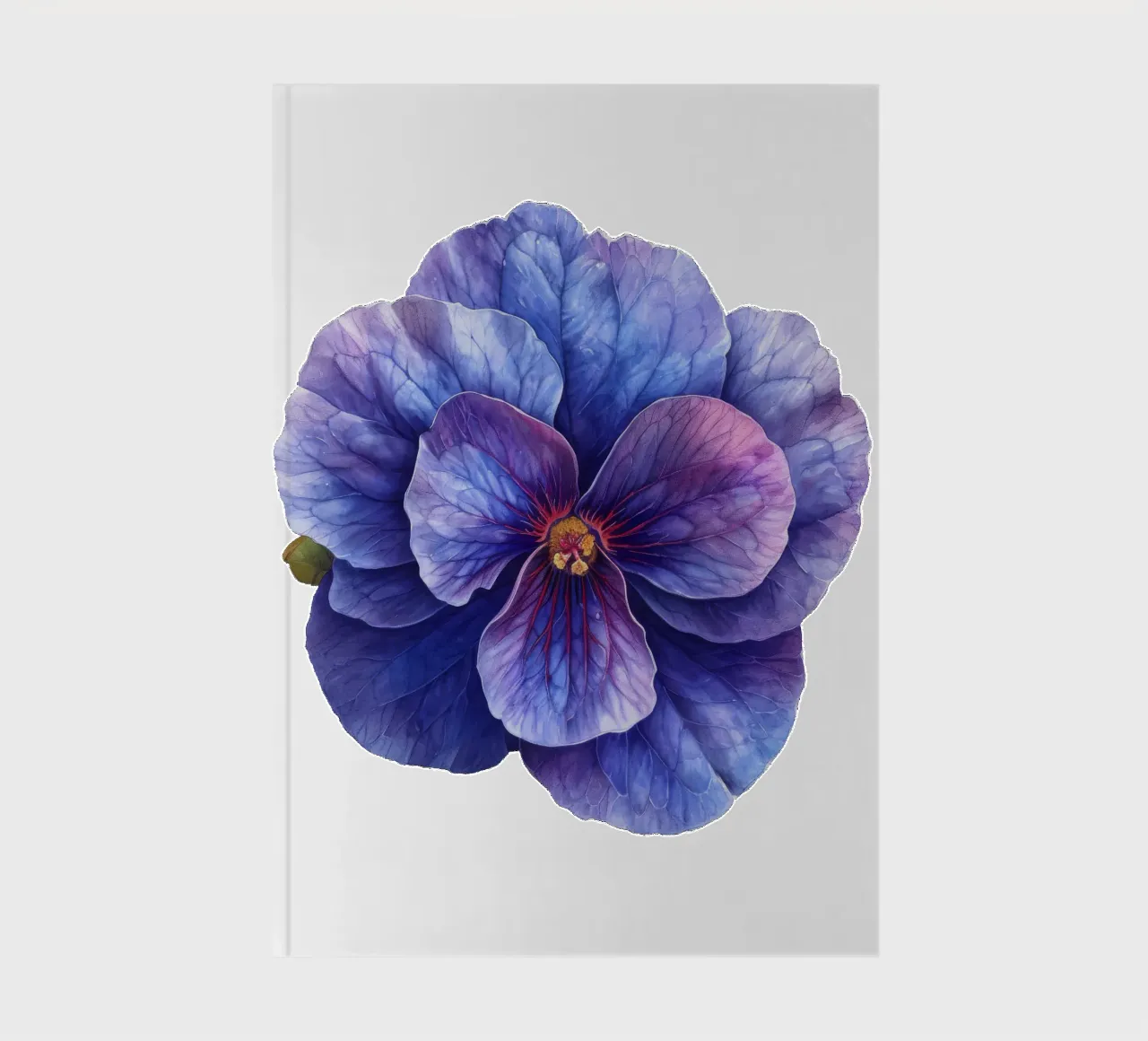 African Violet Flower 1 notebook by Bold Blooms