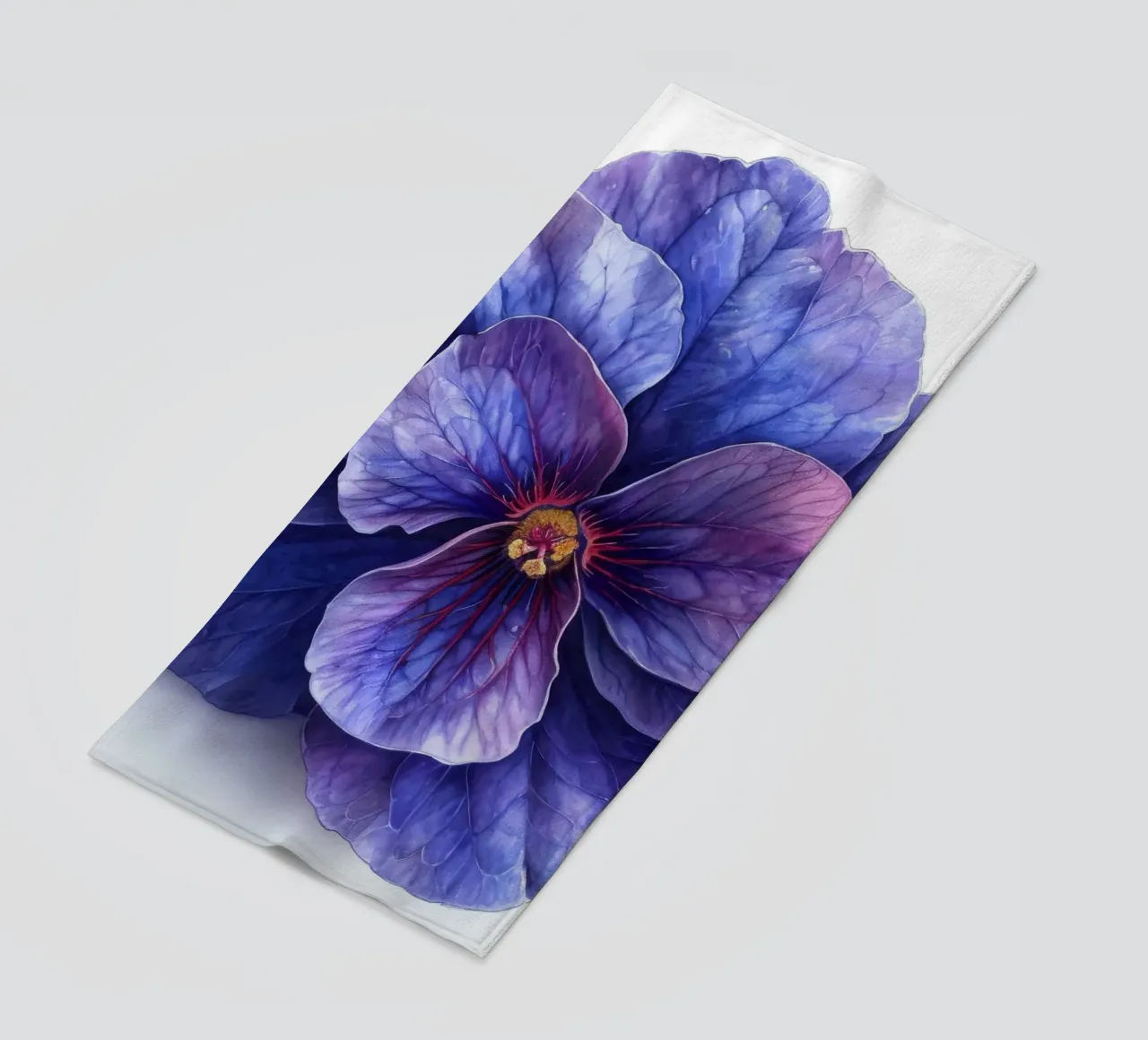 Fiore di violetta africana 1 telo mare da Bold Blooms