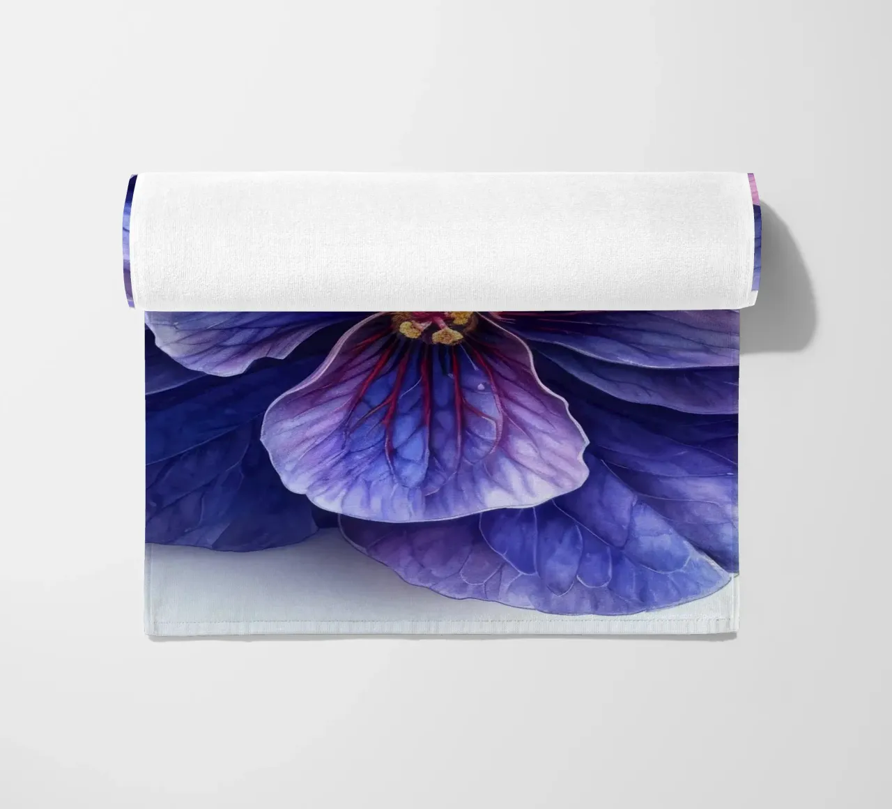 Fiore di violetta africana 1 telo mare da Bold Blooms