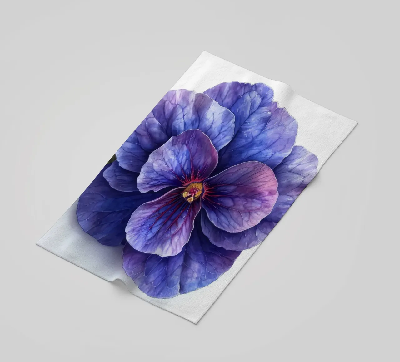 Fiore di violetta africana 1 telo mare da Bold Blooms
