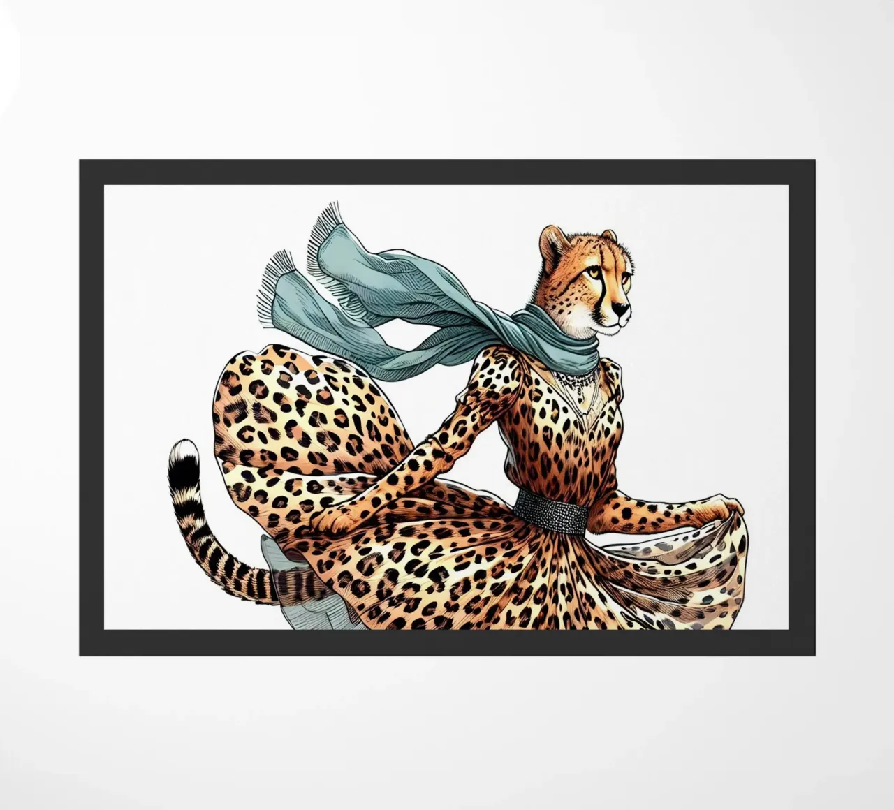 FAST FASHION CON STAMPA ANIMALE zerbino da ARTOMATIC
