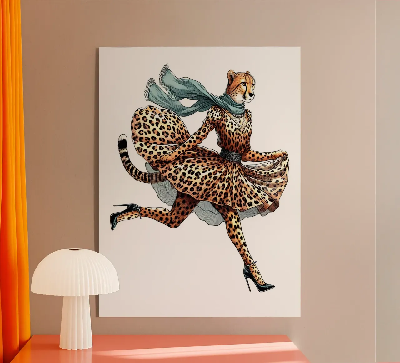 FAST FASHION CON STAMPA ANIMALE plexiglass da ARTOMATIC