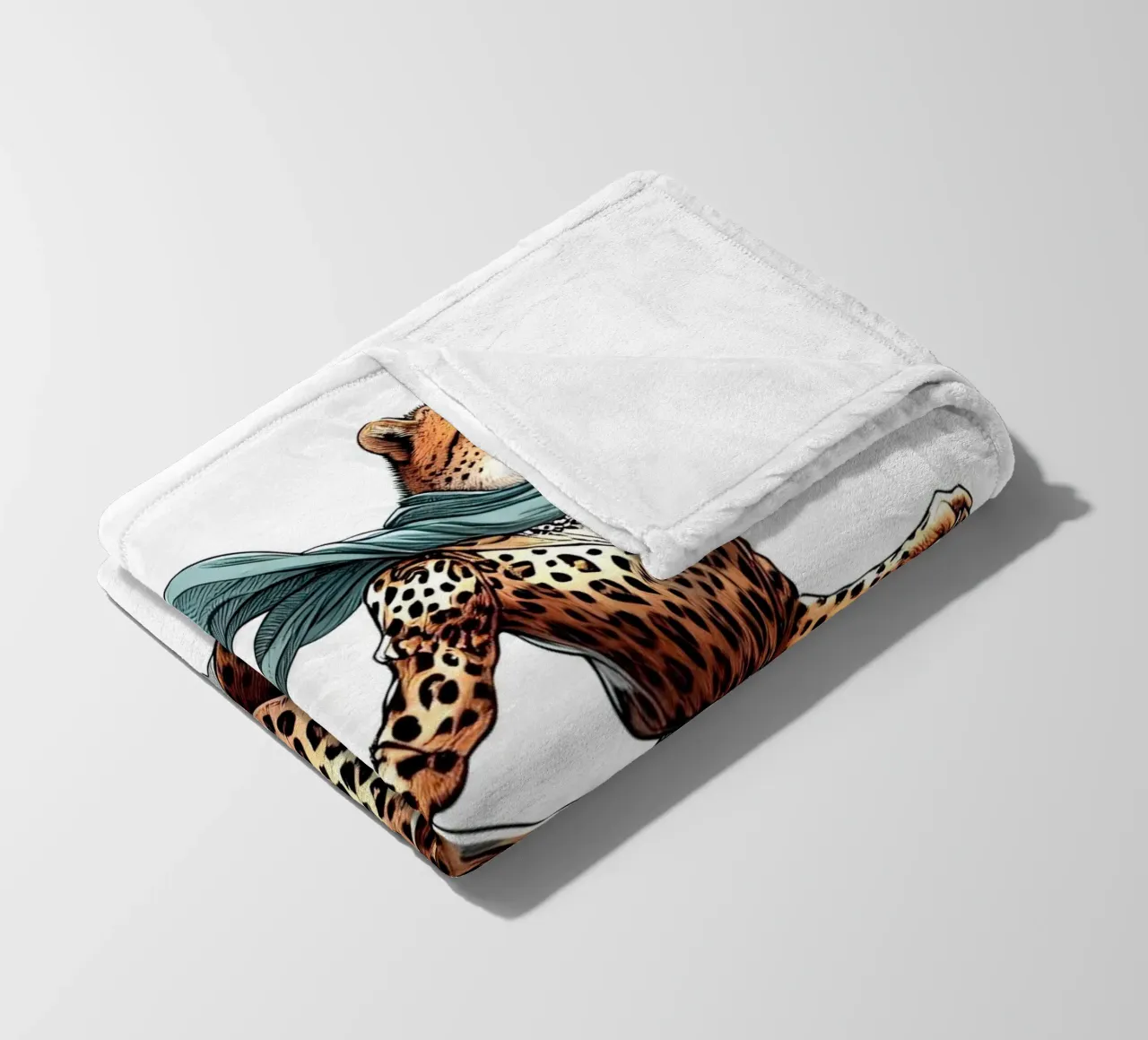 FAST FASHION CON STAMPA ANIMALE coperta in pile da ARTOMATIC