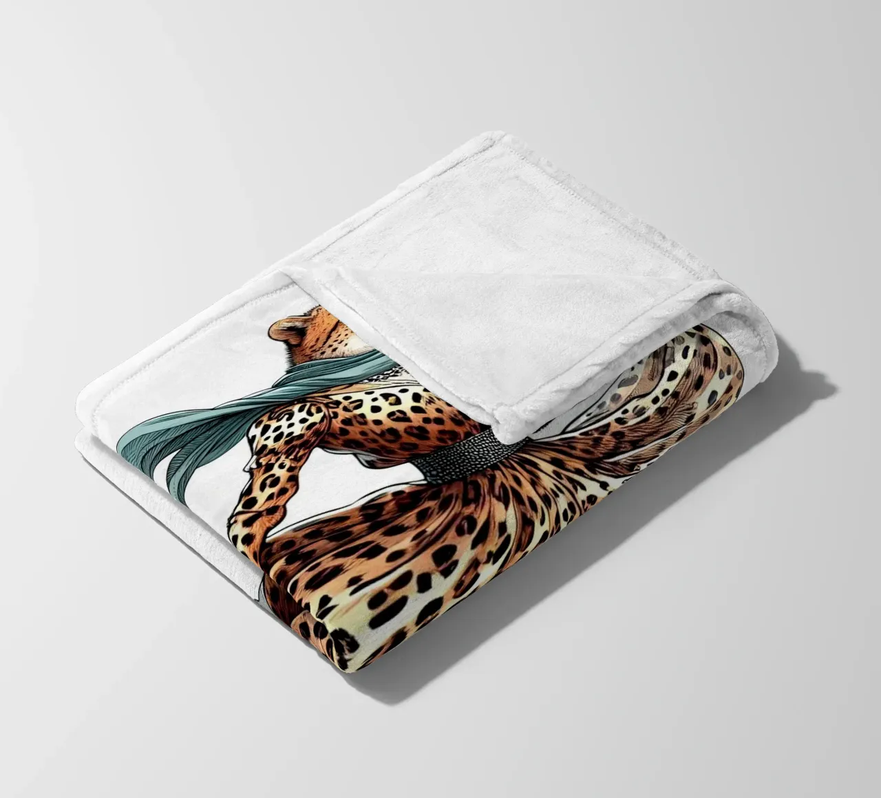 FAST FASHION CON STAMPA ANIMALE coperta in pile da ARTOMATIC