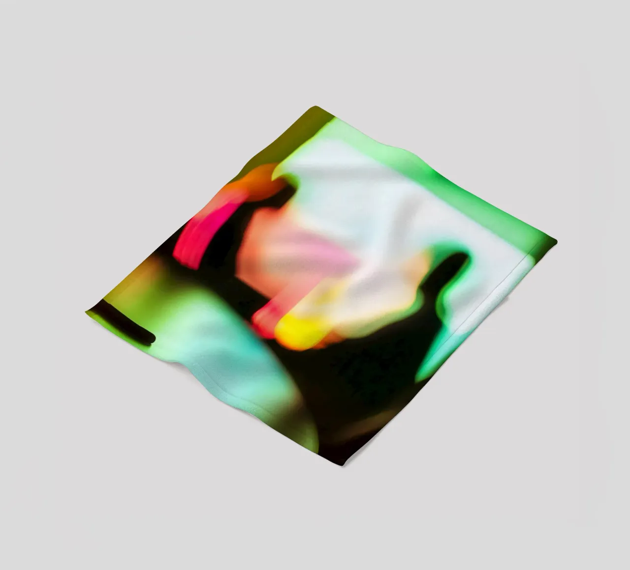 Blurred Silhouettes: Chromatic and Abstract Dreams fleece blanket by Le Flou