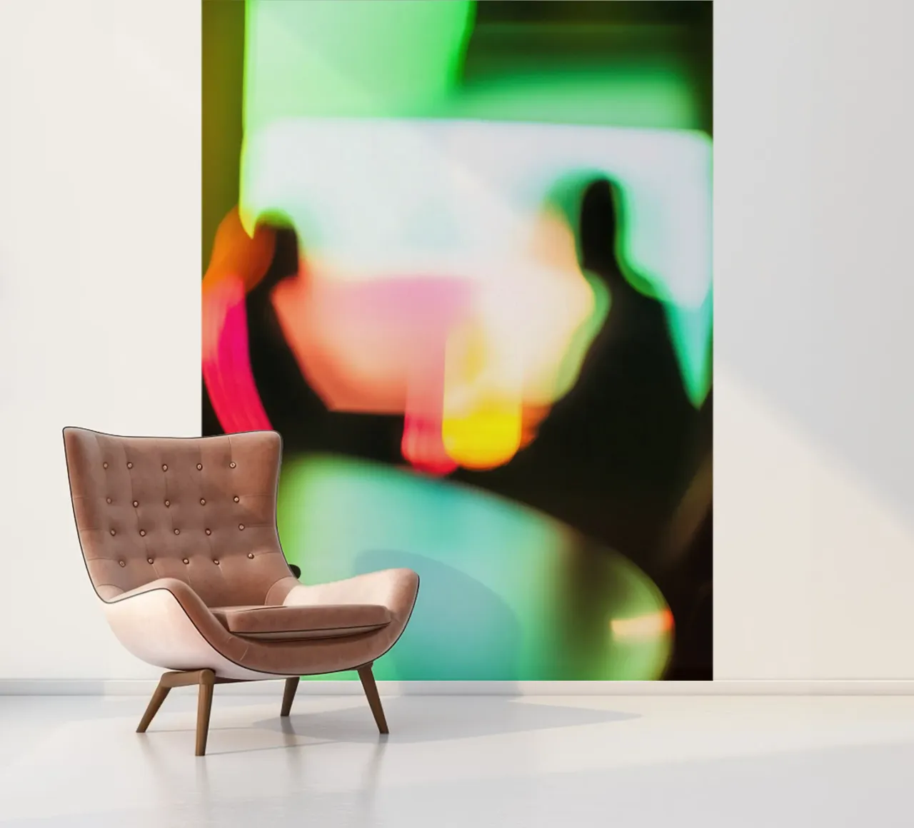 Blurred Silhouettes: Chromatic and Abstract Dreams photo wallpaper by Le Flou