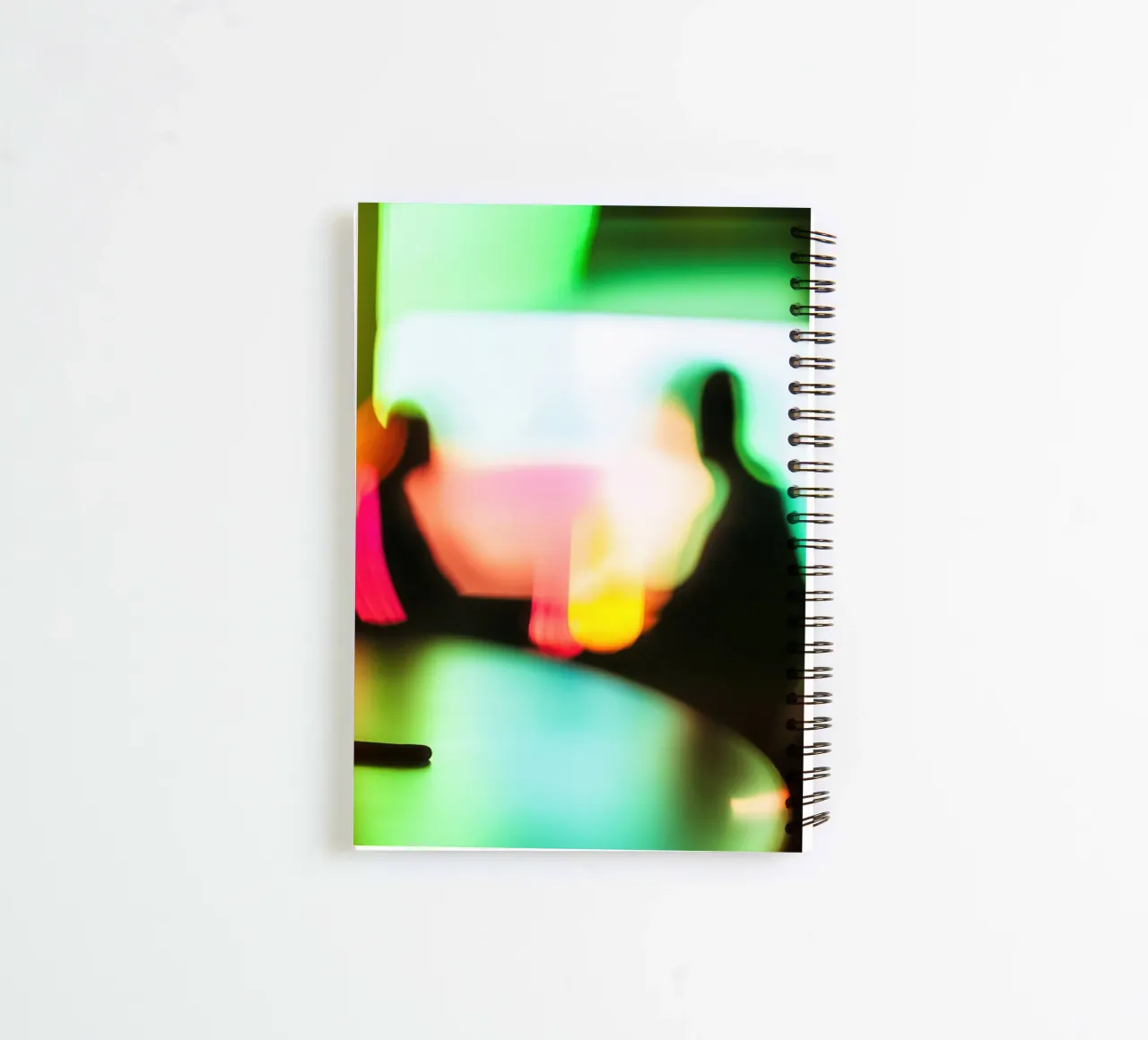 Blurred Silhouettes: Chromatic and Abstract Dreams spiral notebook by Le Flou