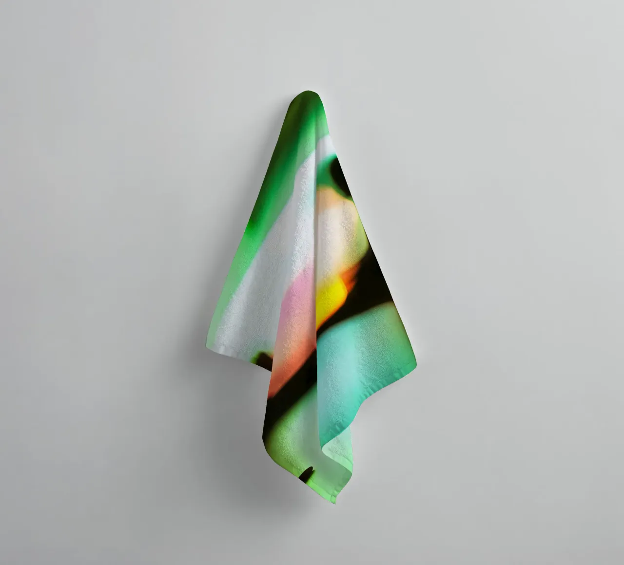 Blurred Silhouettes: Chromatic and Abstract Dreams towel by Le Flou