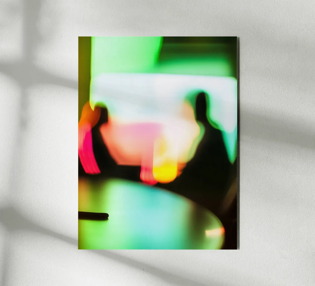 Blurred Silhouettes: Chromatic and Abstract Dreams alu-dibond by Le Flou