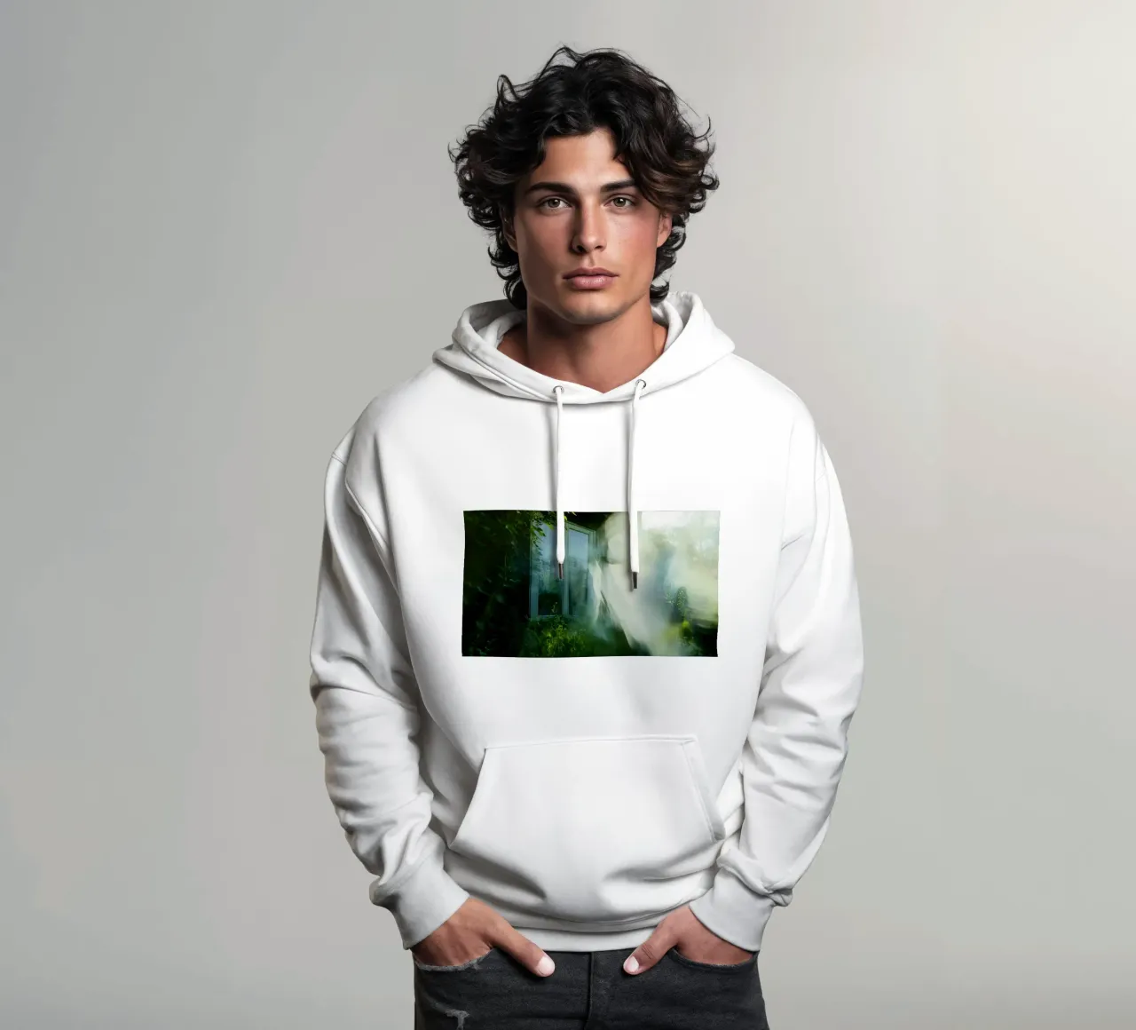 Phantom Window: An Escape Between Light and Shadow hoodie by Le Flou