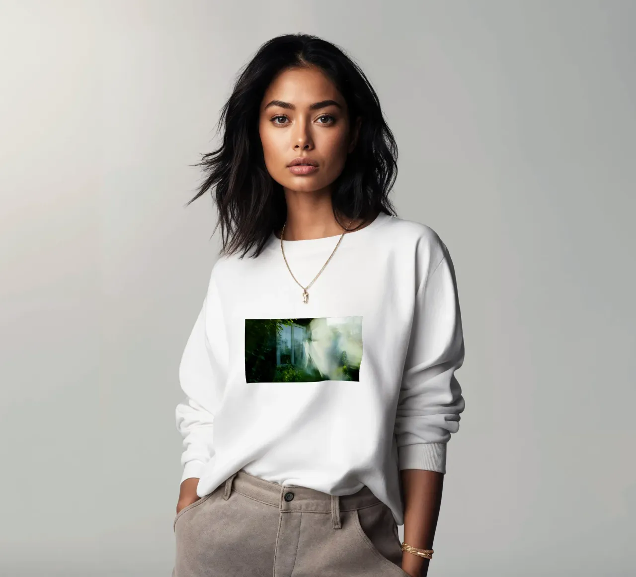 Phantom Window: An Escape Between Light and Shadow sweatshirt by Le Flou