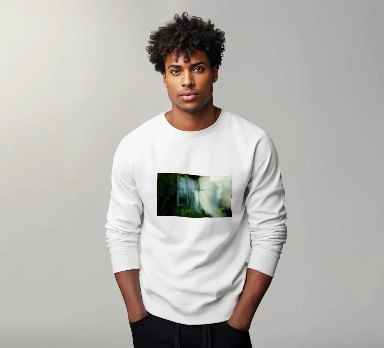 Phantom Window: An Escape Between Light and Shadow sweatshirt by Le Flou