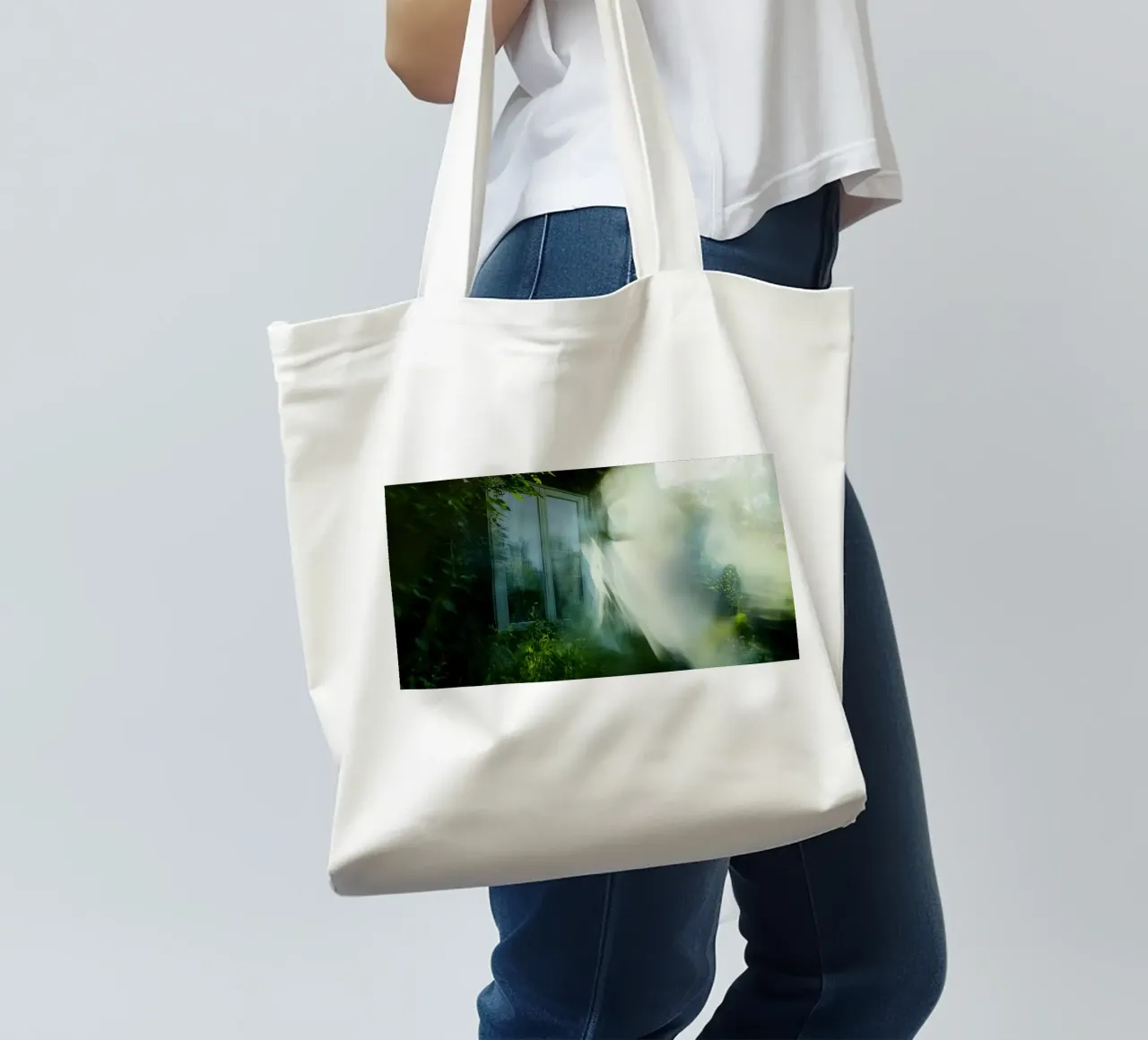 Phantom Window: An Escape Between Light and Shadow tote bag by Le Flou