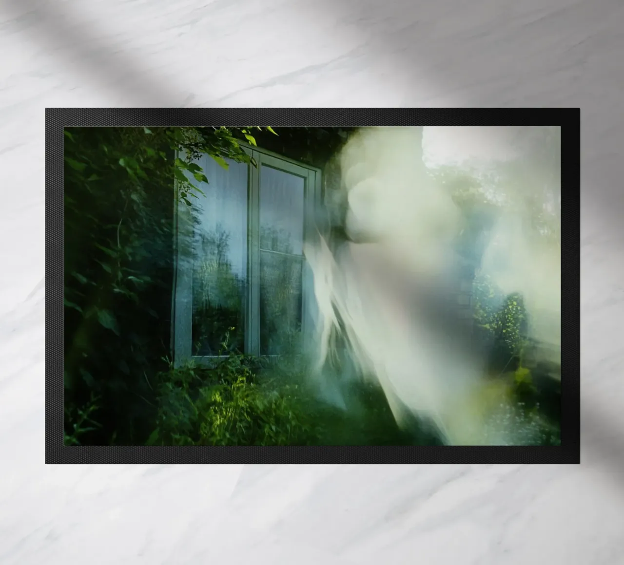 Phantom Window: An Escape Between Light and Shadow doormat by Le Flou