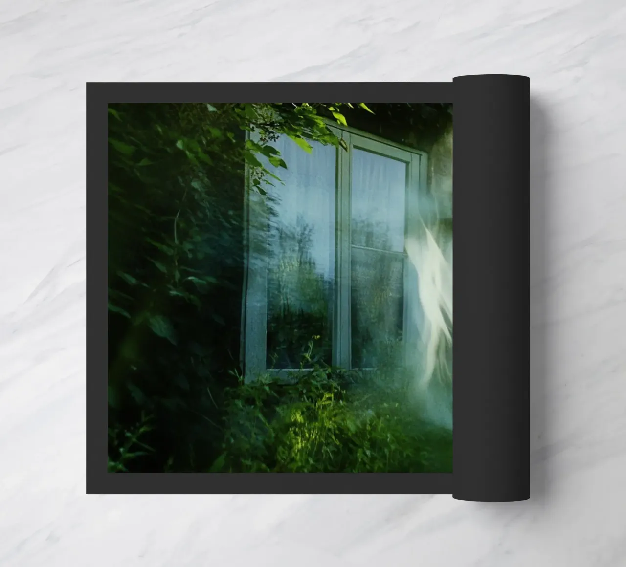 Phantom Window: An Escape Between Light and Shadow doormat by Le Flou