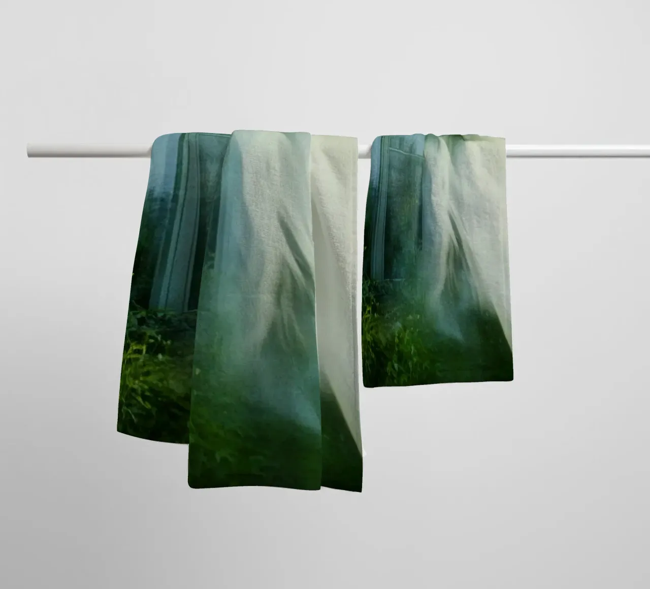Phantom Window: An Escape Between Light and Shadow towel by Le Flou