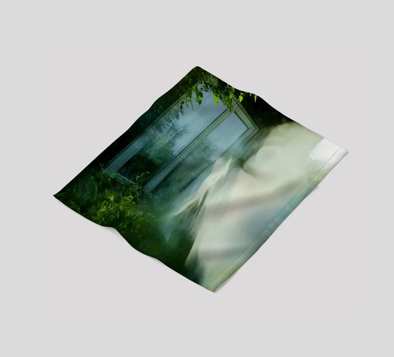 Phantom Window: An Escape Between Light and Shadow fleece blanket by Le Flou