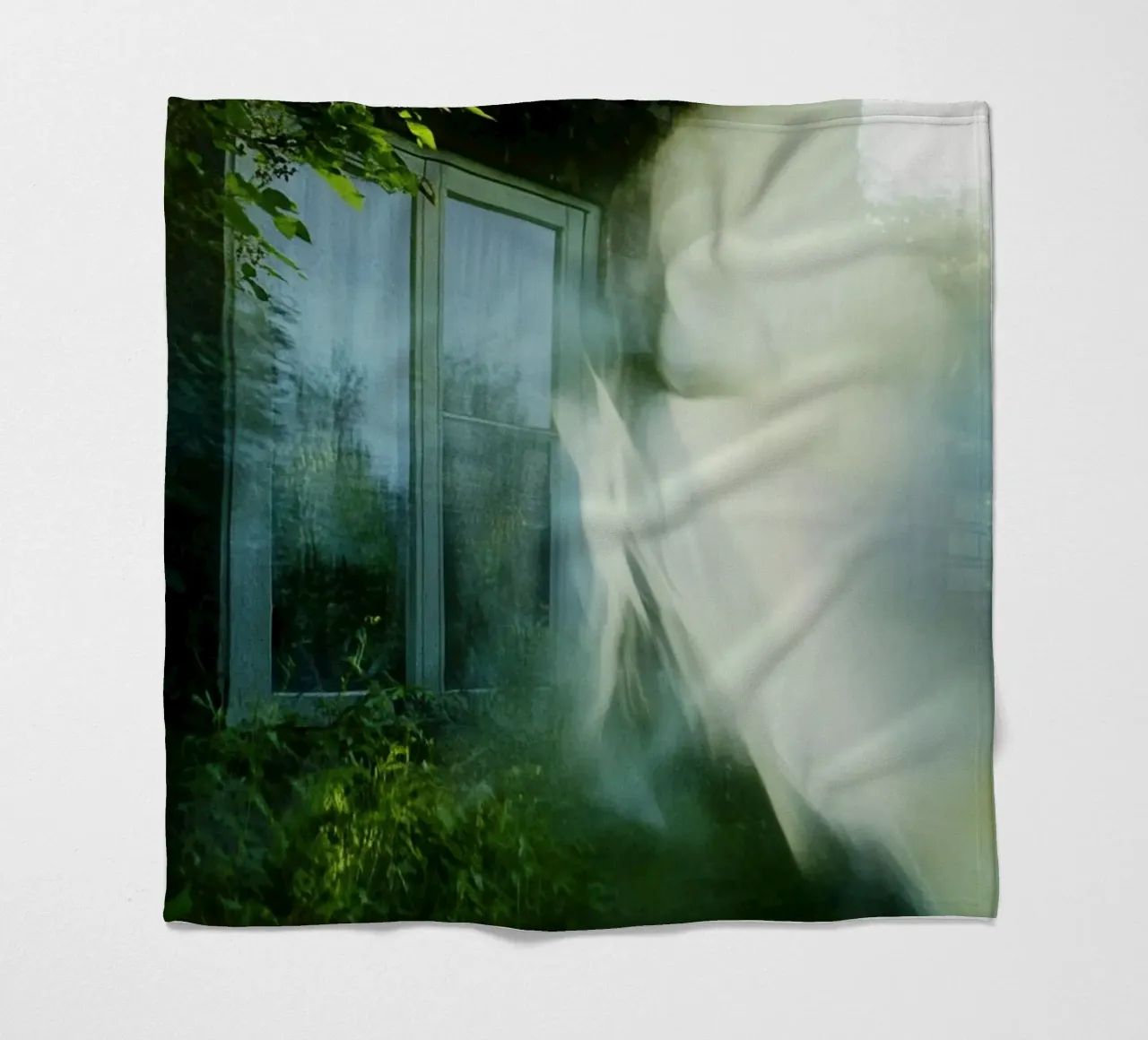 Phantom Window: An Escape Between Light and Shadow fleece blanket by Le Flou