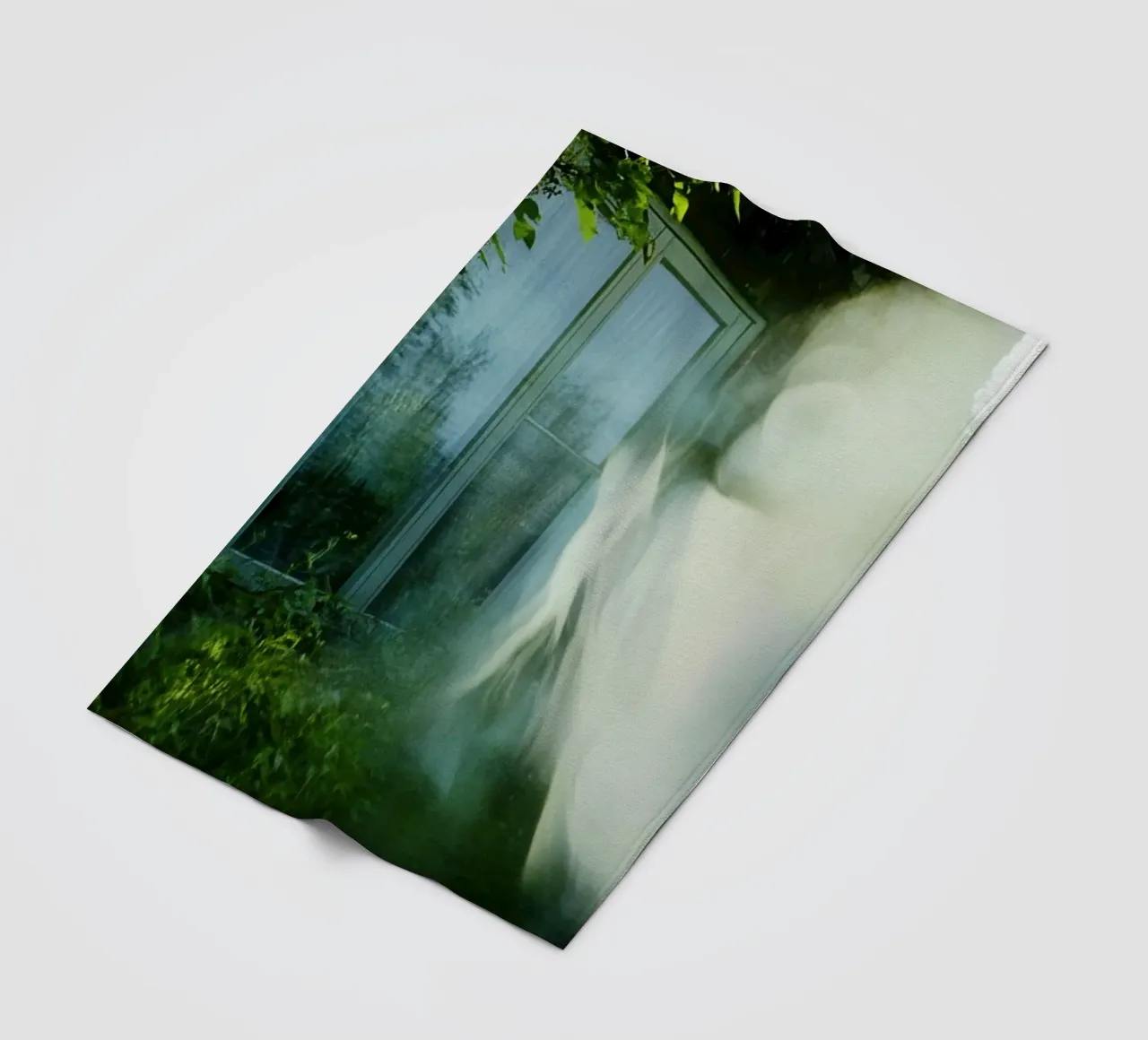 Phantom Window: An Escape Between Light and Shadow fleece blanket by Le Flou