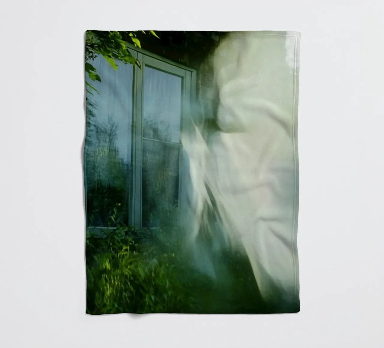 Phantom Window: An Escape Between Light and Shadow fleece blanket by Le Flou