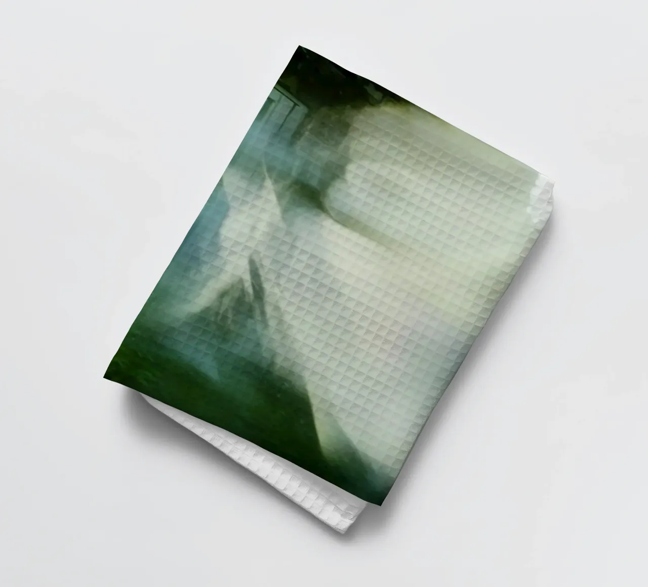 Phantom Window: An Escape Between Light and Shadow tea towel by Le Flou