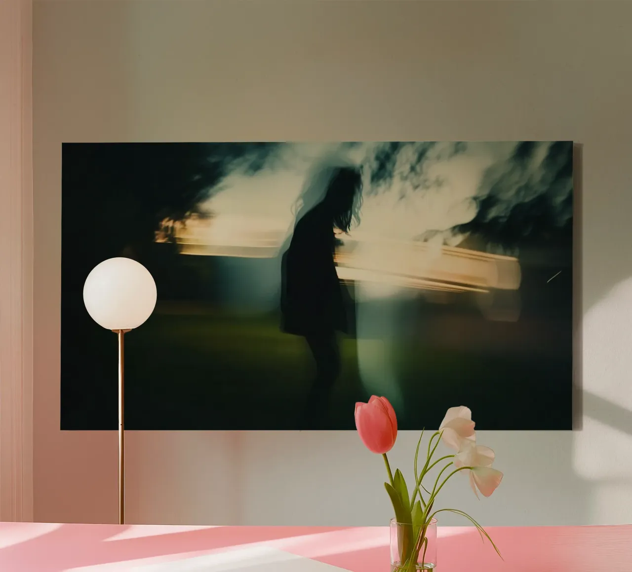 Night-time mysteries in Kyoto Park canvas by Le Flou